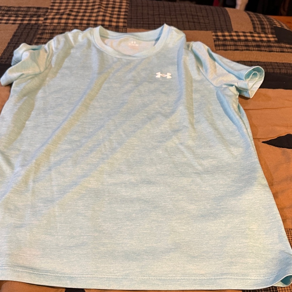 Under Armour Sky Blue Tee with Logo